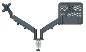 Leitz 65380089 monitor mount / stand 81.3 cm (32") Desk Dark Grey - 65380089 - Photo 1/7