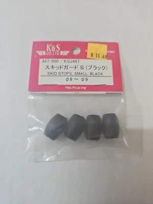 KSJ Skid Stops 4 Small Black 467 KSJ467 - Image 1 of 2