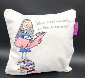 Official Roald Dahl Matilda Cushion and Cover 30cm x 30cm What Sort Of Book - Picture 1 of 3