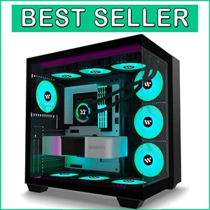 High-Performance Mid-Tower PC Case with Type-C Port & 360mm Radiator Support - Picture 1 of 12