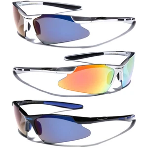 Wrap Around Mens Womens Sport Ski Snow Board Cycling Golf Sunglasses Multi-Color - Picture 1 of 6