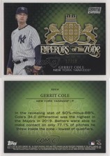 2020 Stadium Club Chrome Emperors of the Zone Gold Refractor /50 Gerrit Cole
