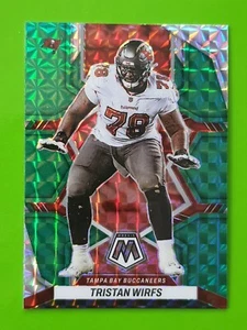 2022 Panini Mosaic #186 Tristan Wirfs Tampa Bay Buccaneers Green Mosaic Prizm - Bild 1 von 2