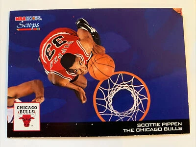1993-94 Hoops Scoops Insert #HS4 Scottie Pippen Chicago Bulls NmMt Free Ship! - Image 1 of 2