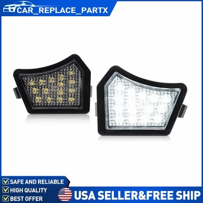 White 6000K LED Under Mirror Puddle Courtesy Lamp For Volvo S40 S60 S80 V50 V70 - Image 1 of 4