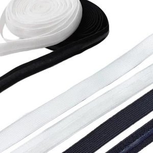 Pinza in silicone larga 10 mm/15 mm fascia elastica 5 iarde impugnatura antiscivolo nero/bianco - Foto 1 di 22