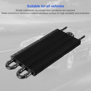 4Rows Aluminum Oil Cooler Transmission Power Steering Cooling Universal - Picture 1 of 12