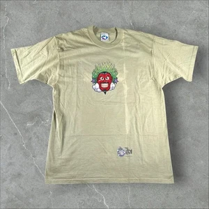 Vintage LIQUID BLUE Shirt Mens Large Khaki Devil Flame The Itch 1998 Y2K Jnco - Picture 1 of 7