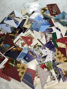 Posten Weihnachtskarte 50 Weihnachtskarten & 150+ Geschenkaufkleber + Schneemann&Weihnachtsmann Stickerseite - Bild 1 von 12