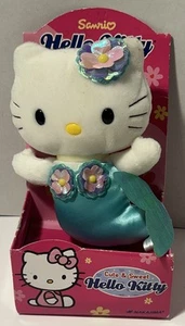 Peluche Sanrio Hello Kitty Nakajima Mermaid 2002 vintage 7" lindo y dulce NUEVO - Imagen 1 de 6