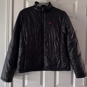 UNDER ARMOUR - BLACK SZ L COLDGEAR WOMEN'S REACTOR JACKET - Picture 1 of 6