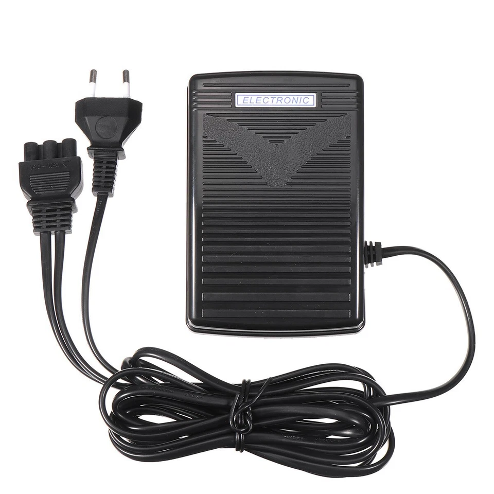 Foot Control Pedal&Power Cord For Sewing Machine For Singer Elna Janome New Home - Image 1 of 4