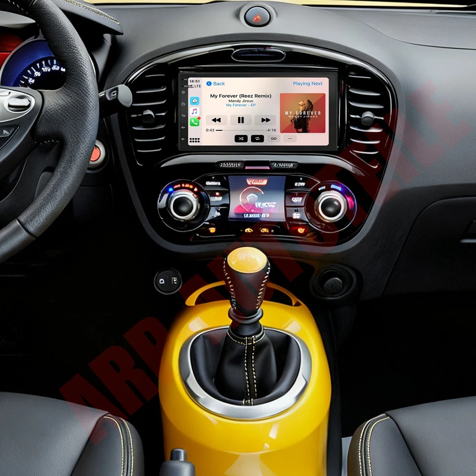 7"" Carplay Para Nissan Juke 2010-2014 Rádio de Carro Estéreo Android 15 GPS Navegação WIFI - Imagem 1 de 4