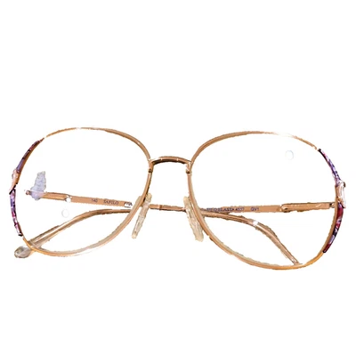 Gafas Safilo Elasta 4557 Vintage Dorado Multicolor Borde Completo 56-15-140 Foto 1 de 4