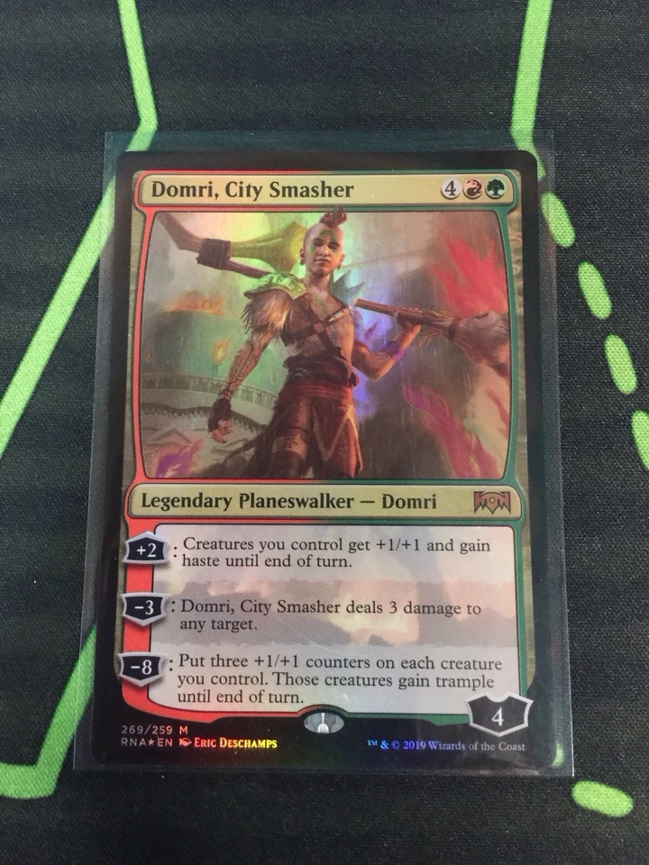 MTG Magic The Gathering Domri, City Smasher LP Foil RNA Mythic Planeswalker - Image 1 of 1