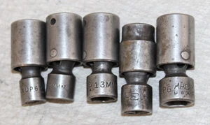 MAC Tools 3/8" accionamiento 6 puntos giratorio enchufe de impacto LOTE DE 5,-14 MM-13-13-12-10 - Imagen 1 de 3