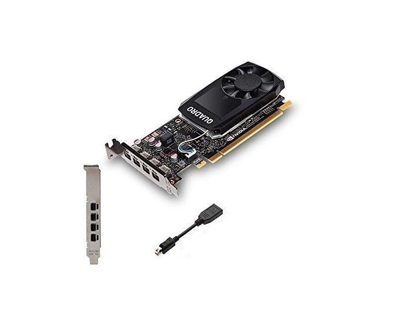 4GB nVIDIA Quadro P1000 GDDR5 4x Mini-DP 699-5G212-0502-110 Graphics Card - Image 1 of 1
