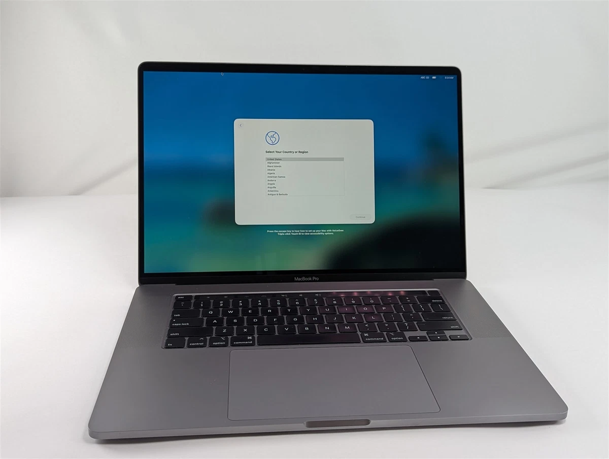MacBook Pro 2019 16インチ/1TB/32GB MacBook Pro (16 polegadas, 2019) - Especificações técnicas