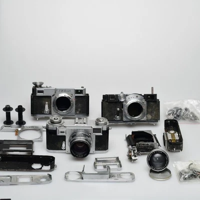 Early Contax Rangefinder Parts Lot - AS-IS, READ - Image 1 of 4