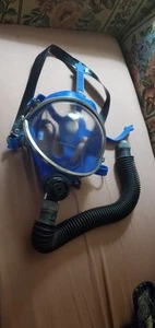 SURVIVAIR AIR MASK SCUBA FIREFIGHTER RESPIRATOR MASK BLUE COLOR - Picture 1 of 14