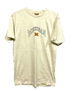 Michigan Wolverine's Heather Gray T-shirt w/ Embroidered Logo - NNT - Picture 1 of 2