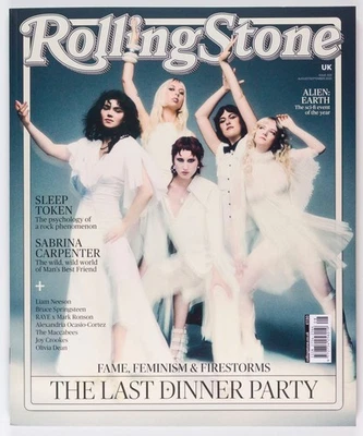 LAST DINNER PARTY SABRINA CARPENTER RAYE Rolling Stone magazine UK August 2025 - Image 1 of 4