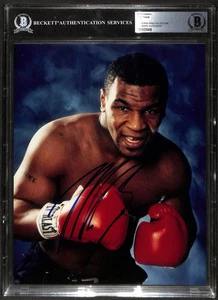 MIKE TYSON Early Signed 8x10 Vintage 1990s Photo BECKETT - Picture 1 of 3