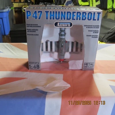 ARMOUR 1:48 DIE-CAST USAAF WWII ACE GABRESKI P-47 D THUNDERBOLT 61FS-56FG 98146 - Image 1 of 2