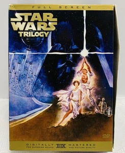 Star Wars Trilogy DVD 3 Disc Set 2005 Full Screen ANH, ESB, & ROTJ Tested VG - Picture 1 of 19