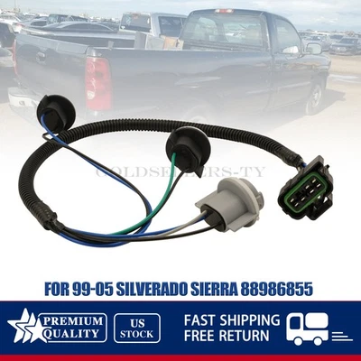 NEW Rear Passenger Tail Light Wiring Harness For 99-05 Silverado Sierra 88986855 - Image 1 of 4