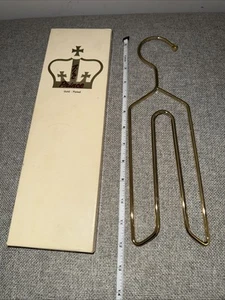 Tie Prince Gold Plated Tie Hanger By Mission Industries - Picture 1 of 4