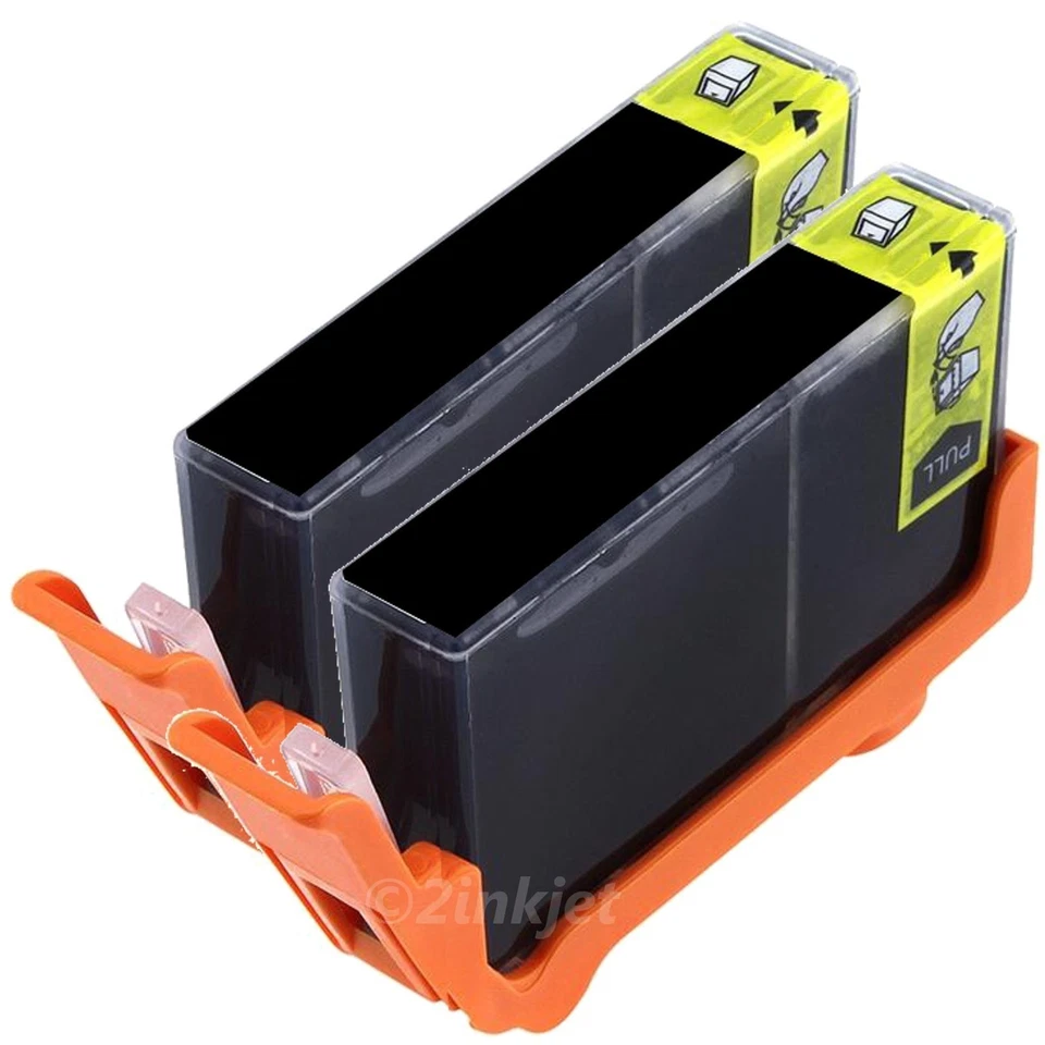 2x New 564XL Bk Compatible Ink for Photosmart 5510 5514 5515 5520 Show Ink Level - Image 1 of 1