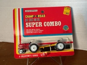 Champ of the Road Farm Tractor w/Log trailer 1:55 scale MFG for Kmart NIP - Picture 1 of 6