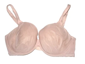 Victoria's Secret gefütterter Multi-Way-BH mit perfekter Abdeckung hellrosa UW 32DD - Bild 1 von 4