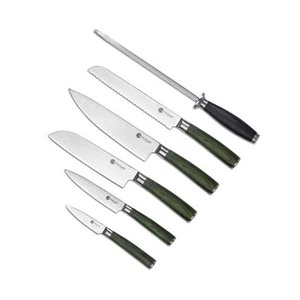 HexClad Cookware 6 Piece Essential Knives Set, Damascus Stainless Steel Blade... - Picture 1 of 8