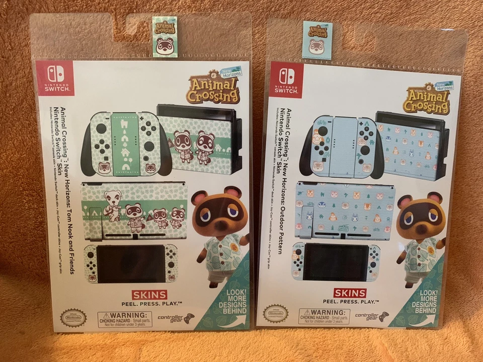 Animal Crossing Horizons Tom Nook & Friends Nintendo Licensed Switch Skins