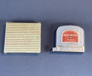 Liberty Mutual Insurance Tape Measure Worcester MA Promotional Vintage w/Box - Picture 1 of 6