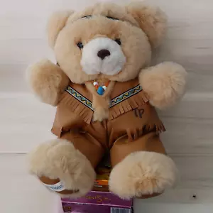Vintage Dandee Bär Teddy Plüsch Indianer Indianer Teddy kostbar 16 Zoll UK - Bild 1 von 4