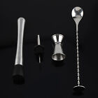 (A)4pcs/ Set Durable Stainless Steel Drinking Cocktail Mixing Tool Set In