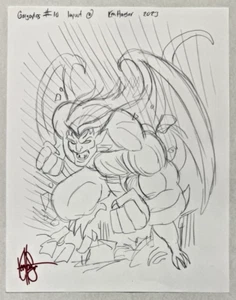 Gargoyles #10 Cover Rough Sketch Layout Pencils Ken Haeser Dynamite Disney - Bild 1 von 1