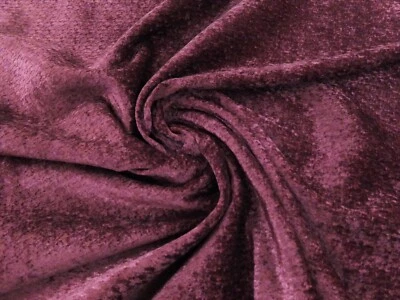 5.4m of PURPLE - Stunning Chenille Upholstery Curtain Cushion Fabric - OPULENTA - Image 1 of 4