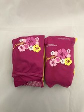 Speedo Fabric Inflatable Arm Bands Floats Swimmies Pair - Floral Pattern, Used