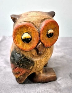 sitzende Eule 12,5 cm modernes Kunsthandwerk - Bild 1 von 1