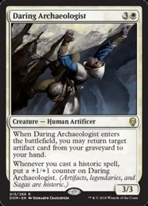 DARING ARCHAEOLOGIST NM Dominaria mtg White - Human Rare - Picture 1 of 1
