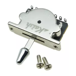 Interruptor selector de pastilla para guitarra KAISH fundida a presión de 5 vías punta cromada - Imagen 1 de 7