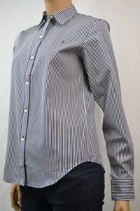 Ralph Lauren Navy Blue White Stripe Long Sleeve Shirt NWT - Picture 1 of 1