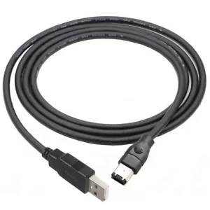 Cable convertidor adaptador Firewire IEEE 1394 6 pines macho a USB 2.0 A macho para DV - Imagen 1 de 6