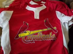 New Majestic Cool Base Cardinals Sm Youth Baseball Little League 2-Button Jersey - Picture 1 of 1