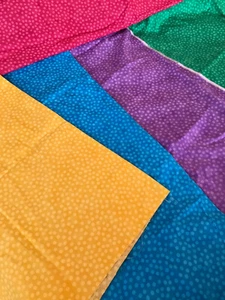 Vibrant polka dots colors. Some colors are full yards. Lot of 5 By Moda - Picture 1 of 8