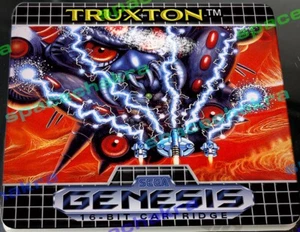 TRUXTON Sega Genesis Highest Quality Glossy Laminate Vinyl Replacement Label - Picture 1 of 1